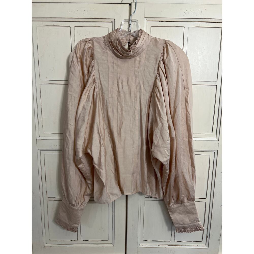 NWT Co’Couture size small popover Kira Pleat blouse tencel viscose